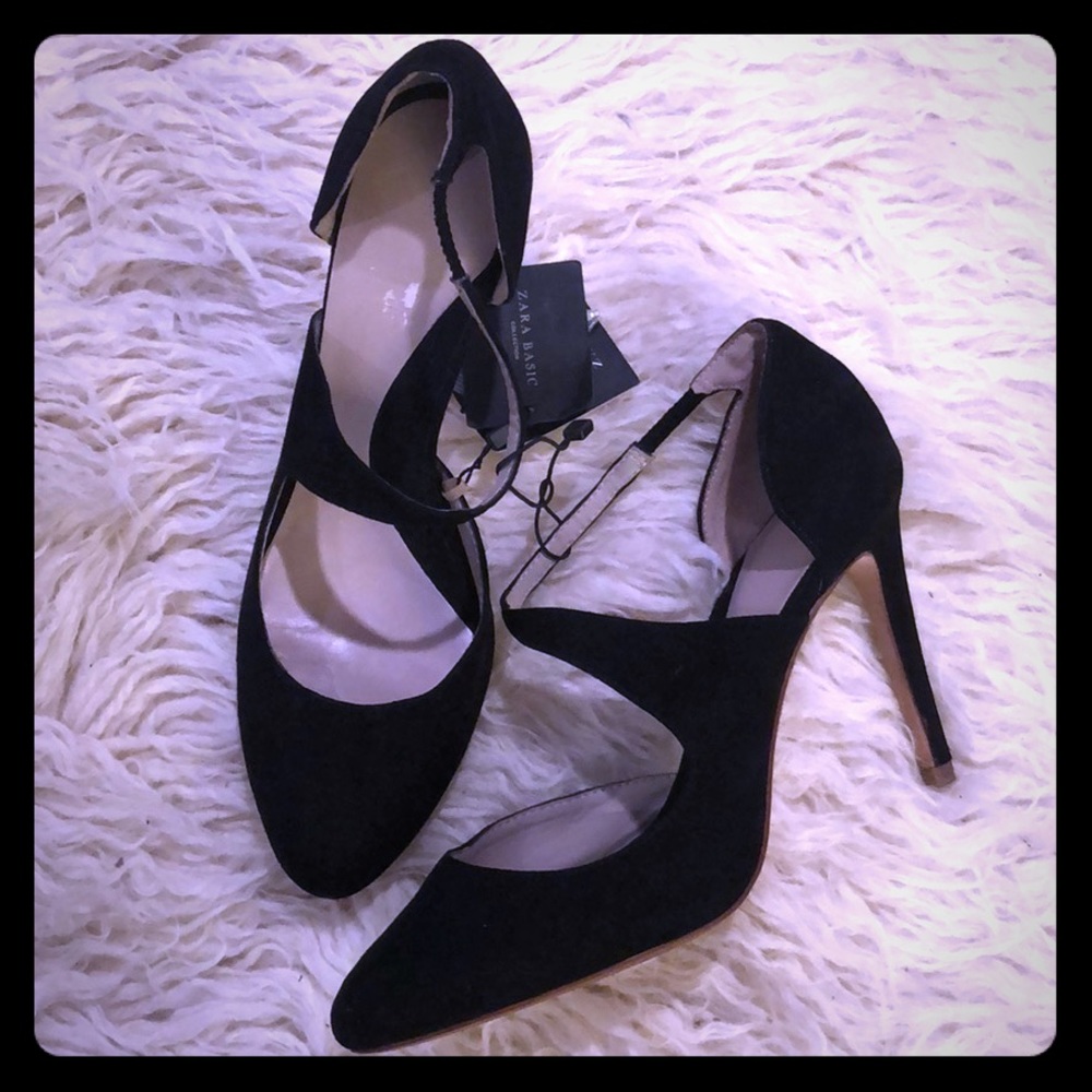 Zara Basic Collection Swede Heels - image 2